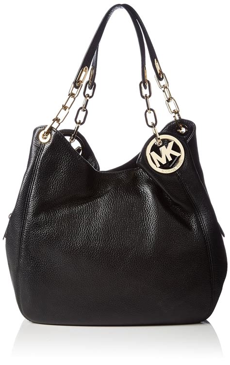 michael kors fulton large shoulder tote black patent python|Michael Kors shoulder bag.